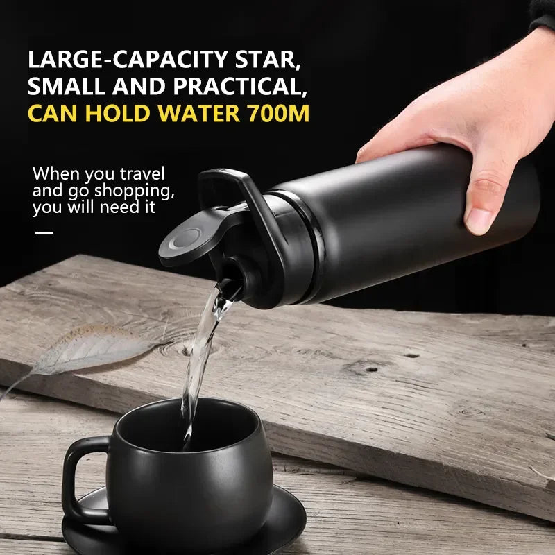 Metal Portable Water Bottle Leakproof Reusable Outdoor Sports Cup for Cycling Hiking Gym Halloween Gift Christmas Gift Travel